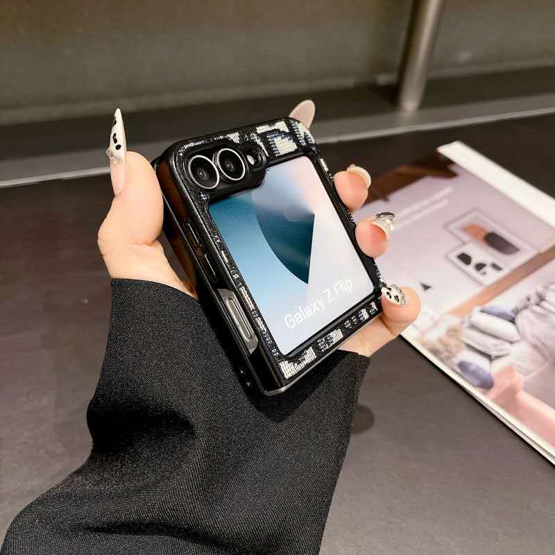 Classy Textured Galaxy Z Flip Case