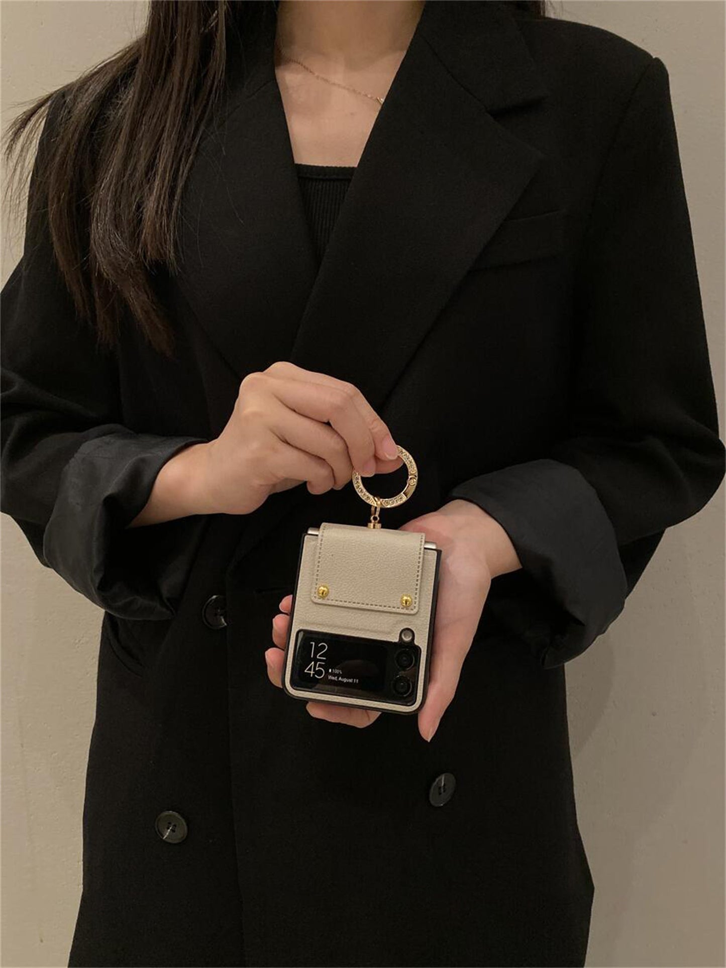 Crossbody Card Pocket Case for Galaxy Z Flip