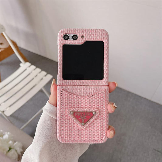 Elegant Galaxy Z Flip Card Holder Case