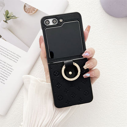 Luxury Leather Galaxy Z Flip Case