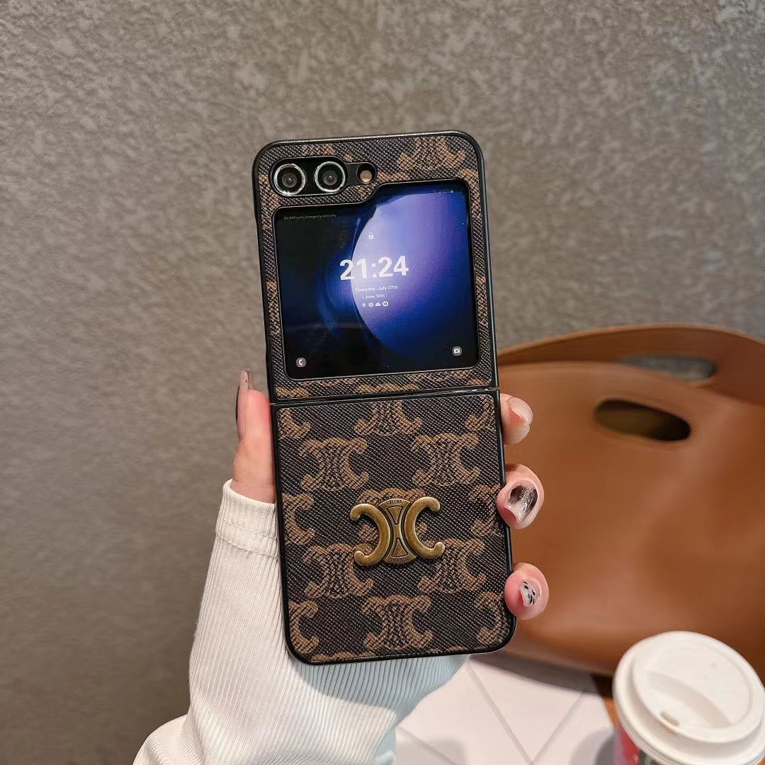 Luxury Z Flip Folding Screen Protection Case Description: