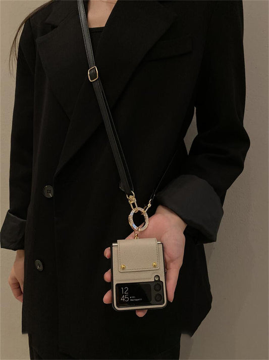 Crossbody Card Pocket Case for Galaxy Z Flip