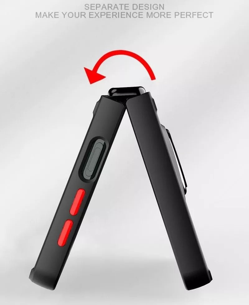 Leather Rhomboid Magnetic Ring Case for Z Flip 3