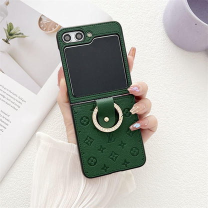 Luxury Leather Galaxy Z Flip Case